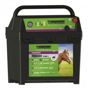 Poste Beaumont Paddock RB880 + Panneau Solaire 10W