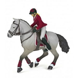 Cheval de concours et sa cavalière Papo