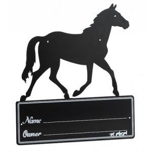 Plaque de box Hippotonic Silhouette de cheval