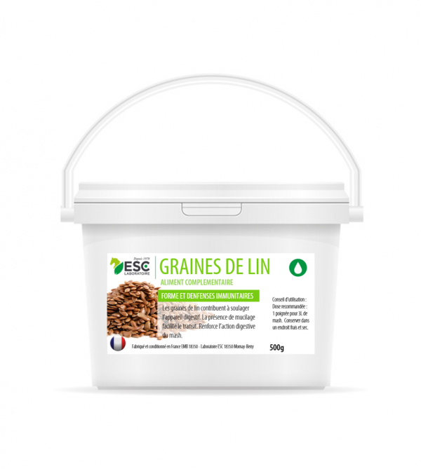 GRAINES DE LIN – Digestion cheval – Graines non cuites