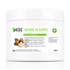 Beurre de Karité Pur et Riche en Vitamines A et E nourrit l’épiderme
