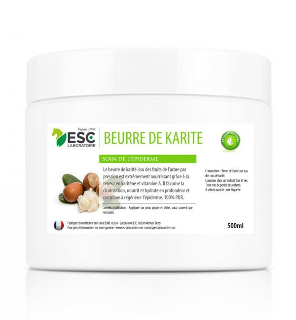 Beurre de Karité Pur et Riche en Vitamines A et E nourrit l'épiderme