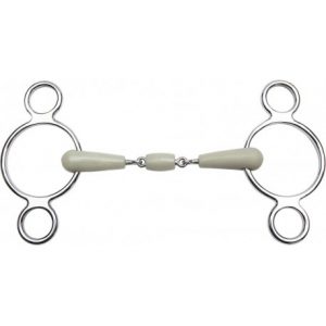Mors réglable FEELING 3 anneaux flexi double brisure