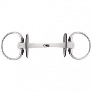 Mors de bride à olive NATHE, simple brisure, poney 18 mm