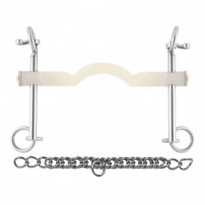 Mors de bride NATHE 15 mm, avec passage de langue