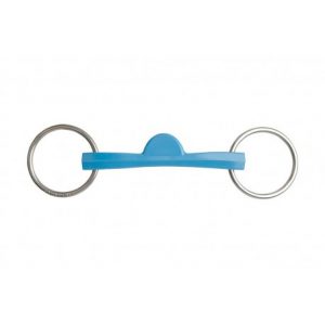 Mors 2 anneaux METALAB Flexi droit, demi-lune