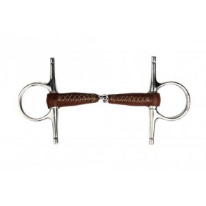 Mors à aiguilles METALAB Pinchless gainé cuir, 20 mm