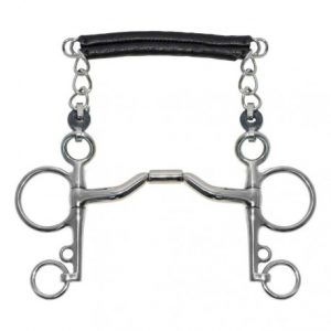 Mors pelham METALAB Elite cintré, passage de langue branches longues