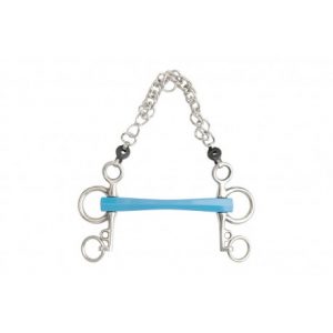 Mors pelham METALAB Flexi droit, branches courtes