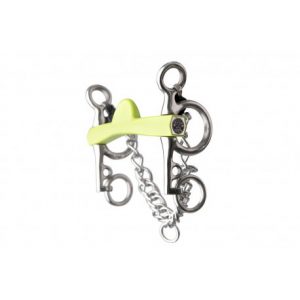 Mors pelham METALAB Flexi Soft demi-lune, branches courtes