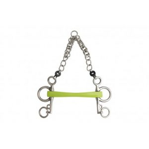 Mors pelham METALAB Flexi Soft droit, branches courtes