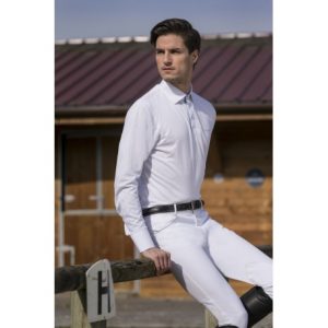 Polo EQUITHÈME Mesh, col chemise