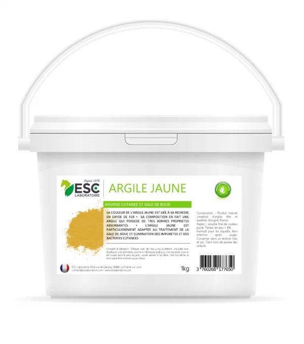 ARGILE JAUNE – Hygiène cutanée en milieu humide esc