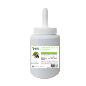 GOUDRON VEGETAL ORIGINE FRANCE – Protection de la corne – Pinceau inclus ESC