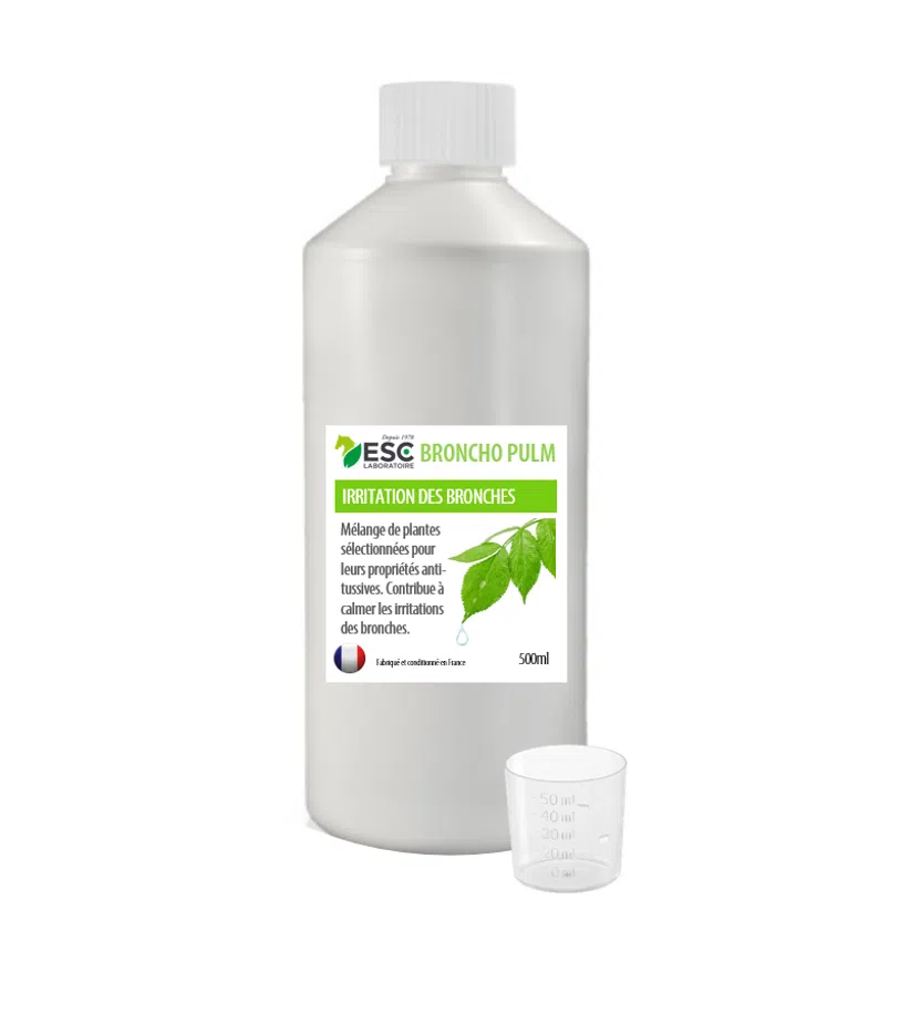 BRONCHO PULM LIQUIDE – Respiration et refroidissement cheval – Complément enrichi à base de plantes ESC